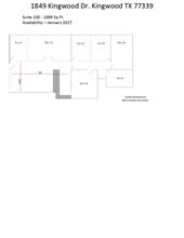 1849 Kingwood Dr, Kingwood, TX à louer Plan de site- Image 1 de 2