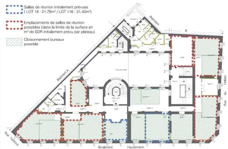 13 Bis Boulevard Haussmann, Paris for lease - Floor Plan - Image 3 of 3