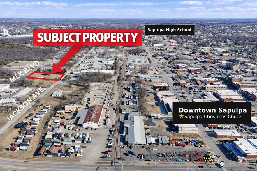 223 Jackson Ave, Sapulpa, OK for sale - Aerial - Image 3 of 5