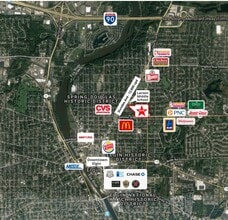 609-611 Dundee Ave, Elgin, IL - AERIAL  map view