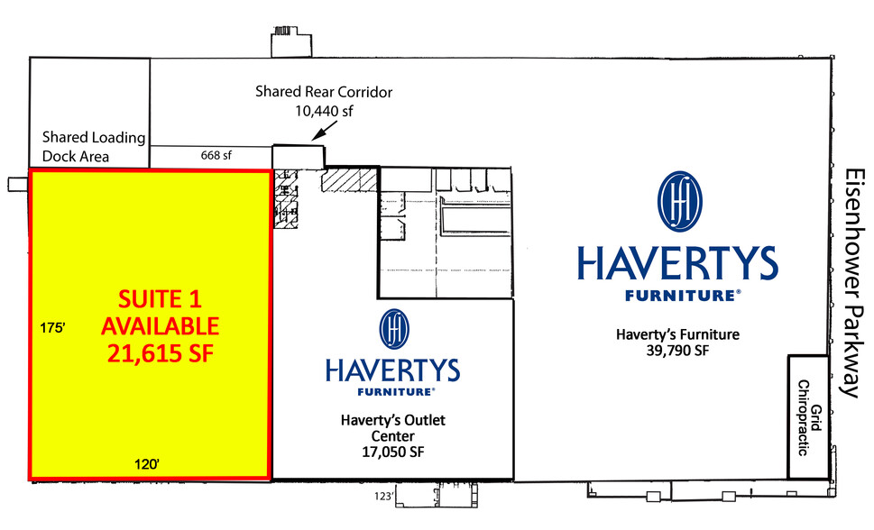 3654 Eisenhower Pky, Macon-Bibb, GA for lease - Site Plan - Image 2 of 5