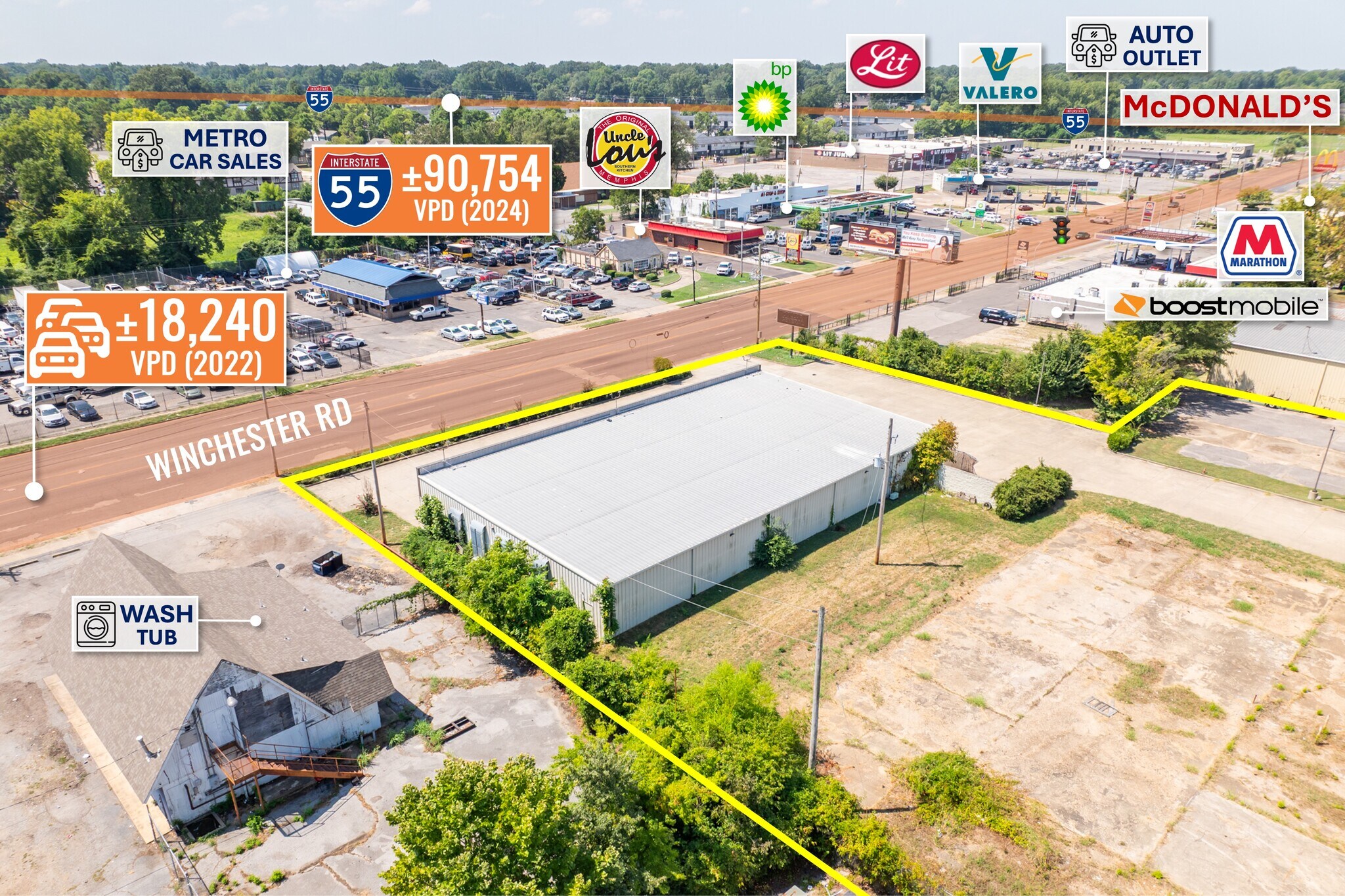 1760 Winchester Rd, Memphis, TN à vendre Photo du bâtiment- Image 1 de 1