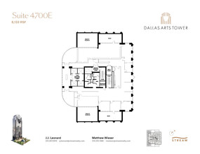 2200 Ross Ave, Dallas, TX à louer Plan d  tage- Image 1 de 1