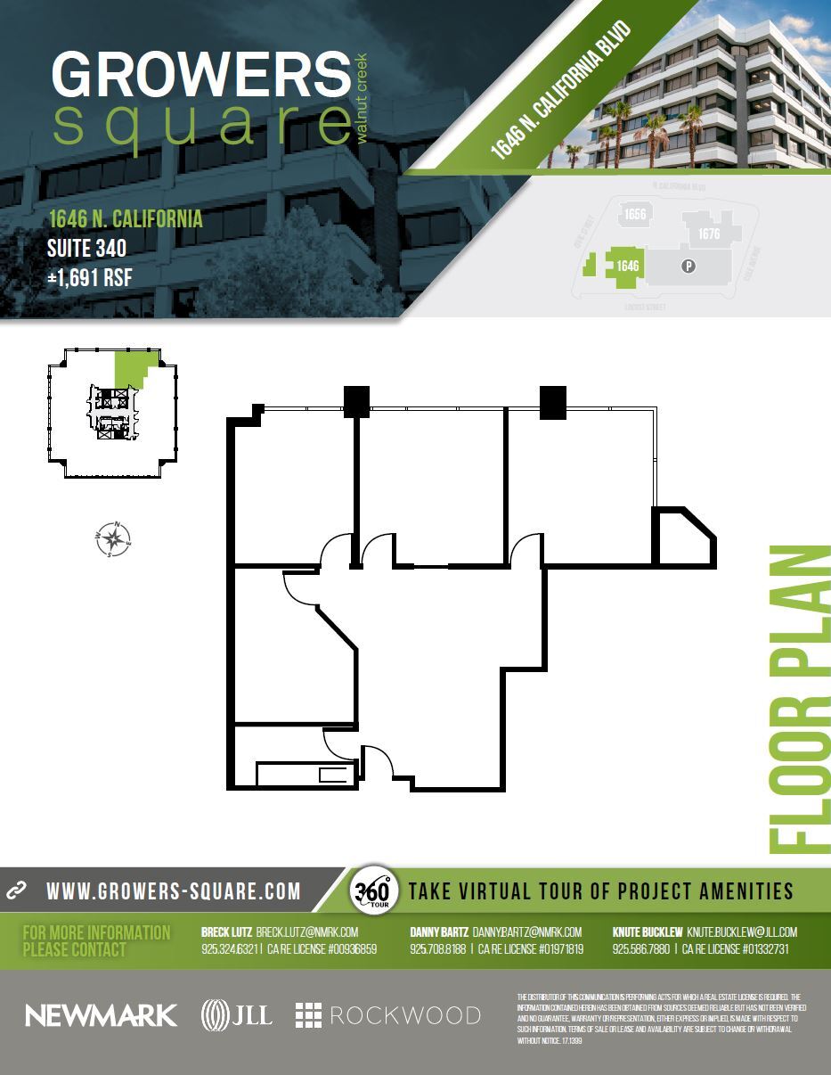 1676 N California Blvd, Walnut Creek, CA for lease Floor Plan- Image 1 of 1