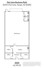 3202-3254 S Fair Ln, Tempe, AZ for lease Floor Plan- Image 1 of 1