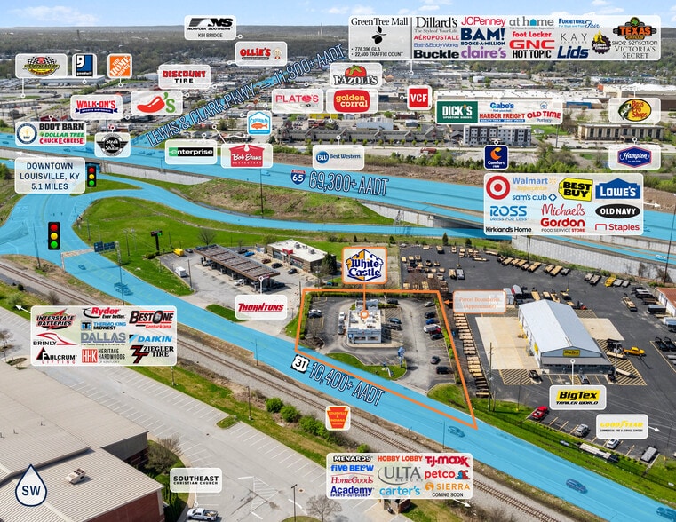 4023 Highway 31 East, Clarksville, IN for sale - Aerial - Image 3 of 4