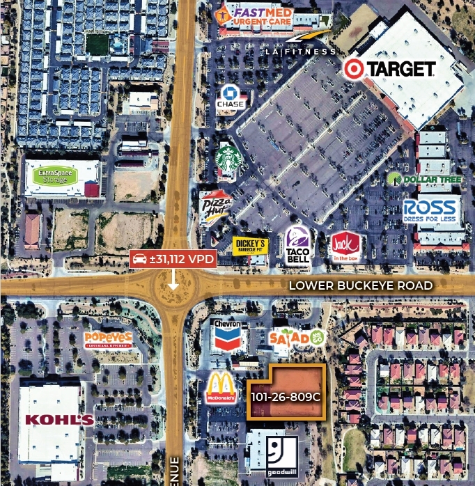 S 99th Ave & Lower Buckeye Rd, Tolleson, AZ for sale Aerial- Image 1 of 1