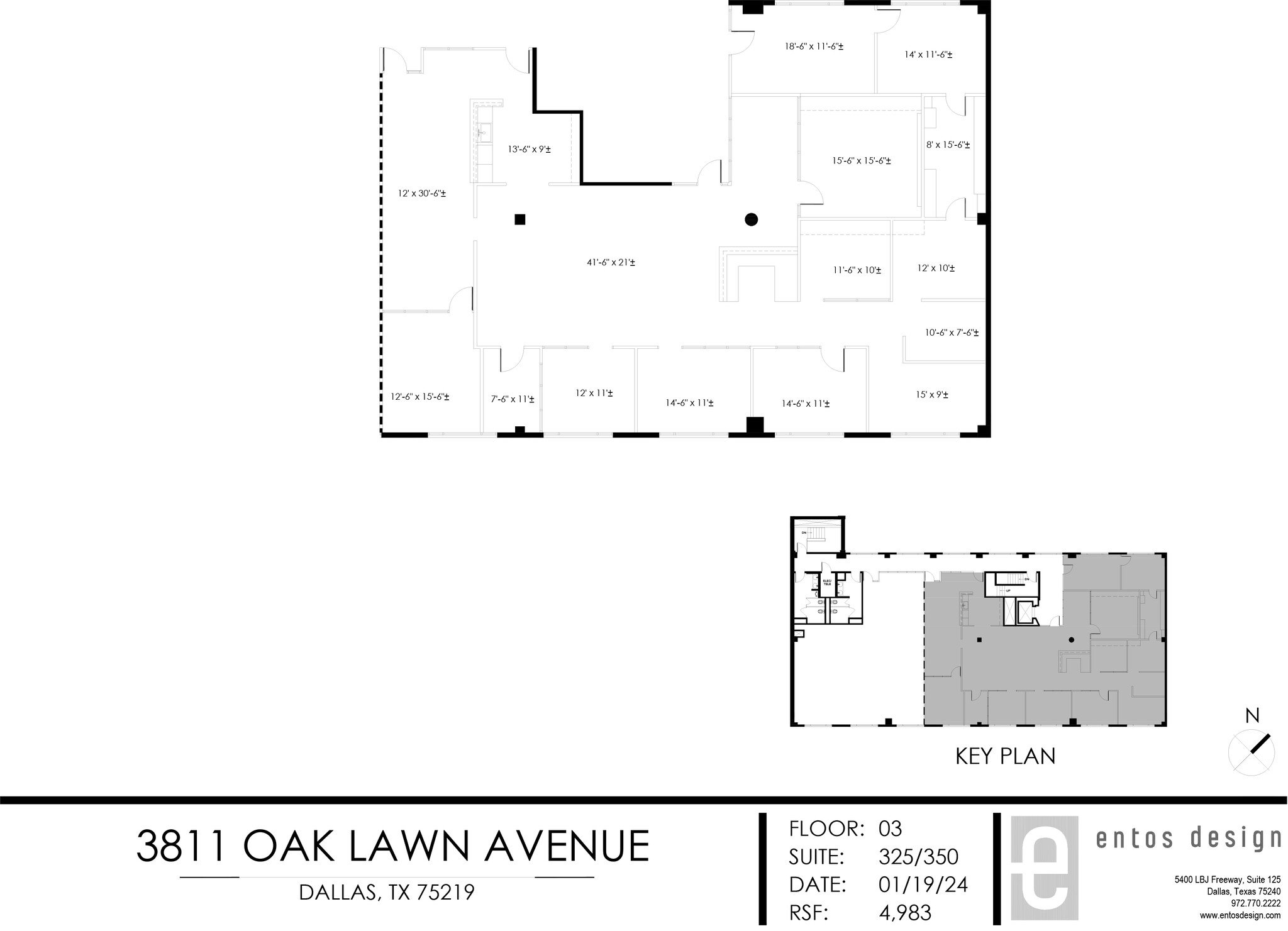 3311 Oak Lawn Ave, Dallas, TX à louer Plan d  tage- Image 1 de 1