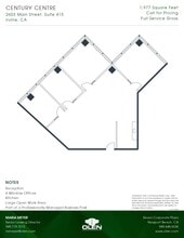 2601-2603 Main St, Irvine, CA à louer Plan d’étage- Image 1 de 1