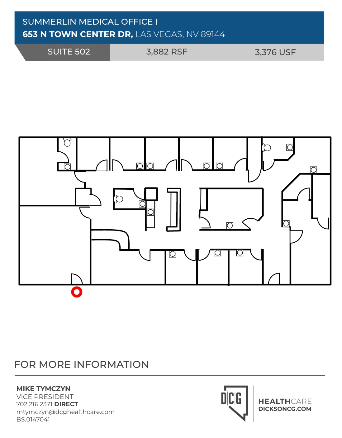653 N Town Center Dr, Las Vegas, NV à louer Plan d’étage- Image 1 de 1