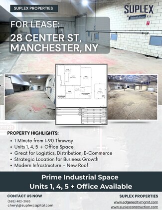 Plus de détails pour 28 Center St, Manchester, NY - Industriel à louer