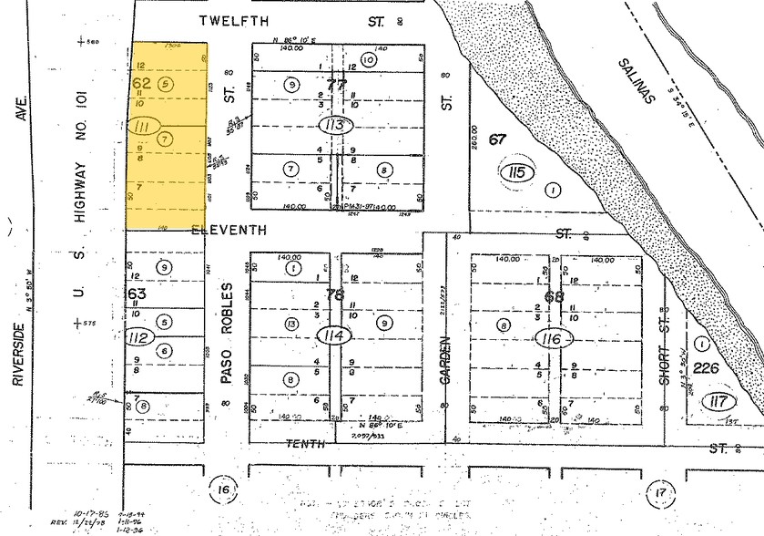 1101-1107 Paso Robles St, Paso Robles, CA à vendre - Plan cadastral - Image 2 de 3