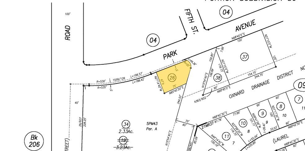 430 Park Ave, Port Hueneme, CA à louer - Plan cadastral - Image 3 de 3