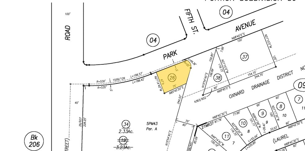 430 Park Ave, Port Hueneme, CA for lease - Plat Map - Image 3 of 3