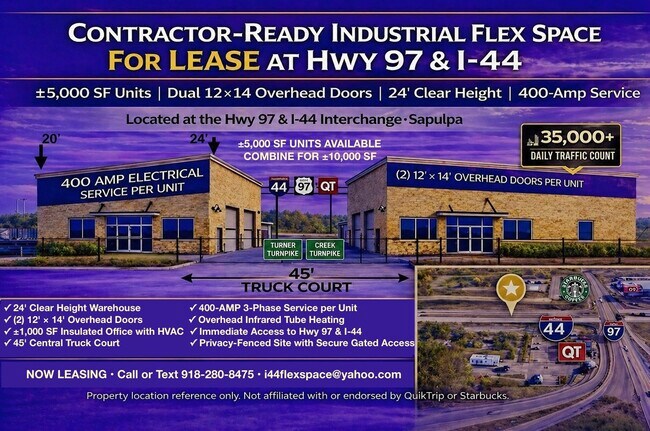 Plus de détails pour 1216 10th St, Sapulpa, OK - Industriel à louer