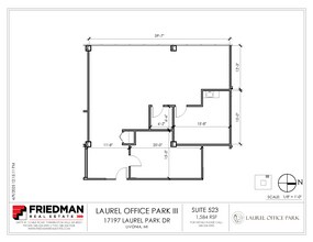 17197 N Laurel Park Dr, Livonia, MI for lease Floor Plan- Image 1 of 2