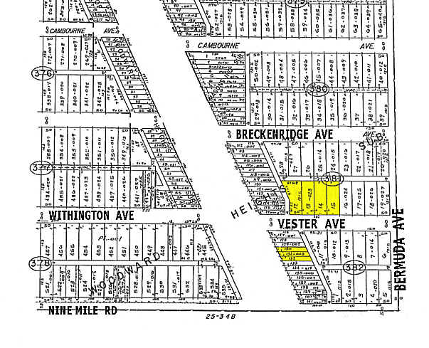 22840 Woodward Ave, Ferndale, MI for lease - Plat Map - Image 3 of 18