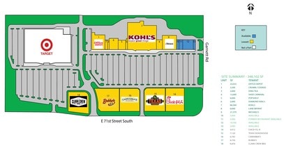 11011-11123 E 71st St, Tulsa, OK à louer Plan de site- Image 1 de 1