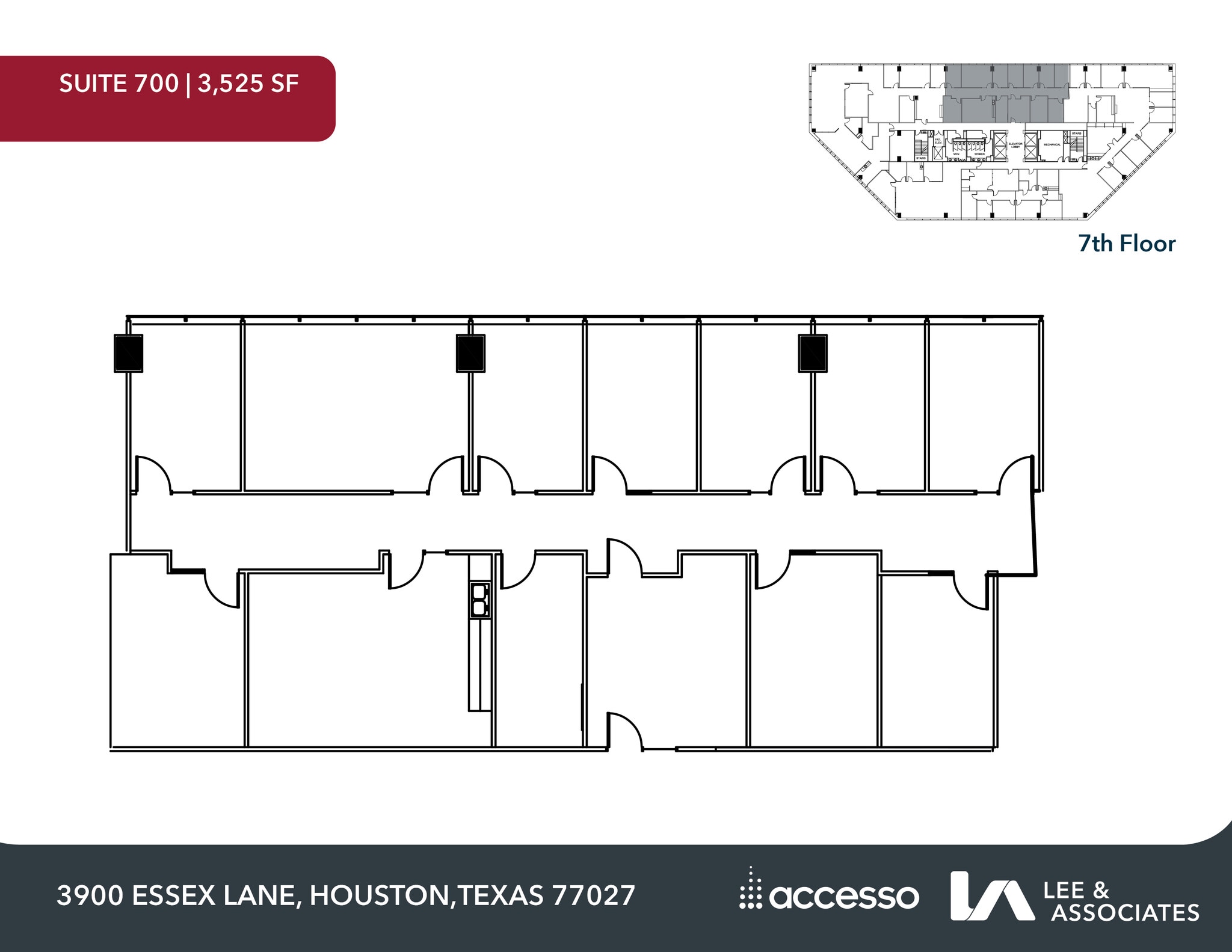 3900 Essex Ln, Houston, TX for lease Floor Plan- Image 1 of 2
