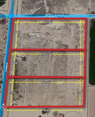 Plus de détails pour SEC N Fuqua Rd & W Leland Rd, Stanfield, AZ - Terrain à vendre