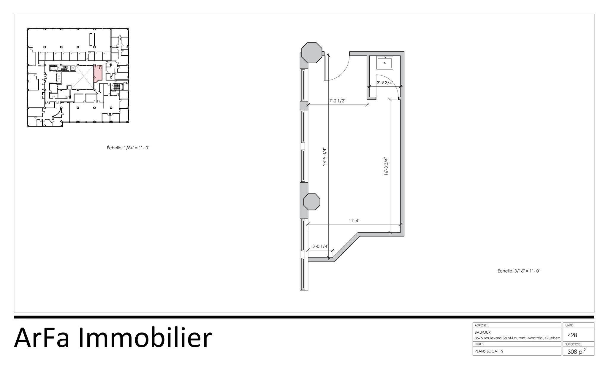 3575 Boul Saint-Laurent, Montréal, QC à louer Plan de site- Image 1 de 1