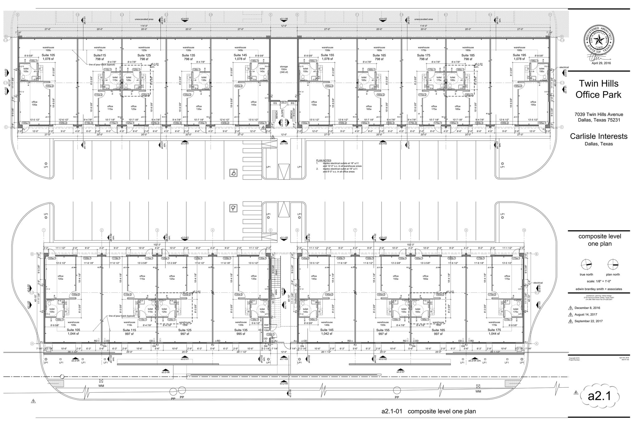 7037 Twin Hills Ave, Dallas, TX à louer Plan de site- Image 1 de 1