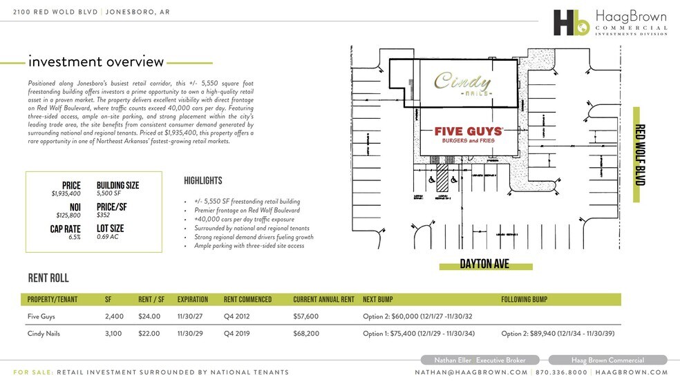 2100 Red Wolf Blvd, Jonesboro, AR à vendre - Photo du bâtiment - Image 2 de 9