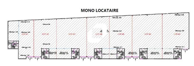 Flex in La Courneuve for lease - Floor Plan - Image 3 of 5