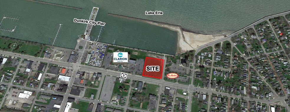 66-80 Lake Shore E Dr, Dunkirk, NY à vendre - Aérien - Image 2 de 2