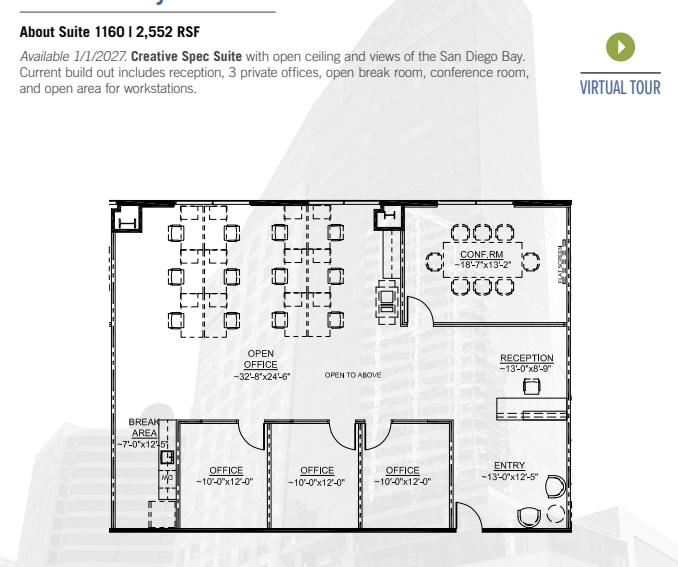 655 W Broadway, San Diego, CA for lease Floor Plan- Image 1 of 1