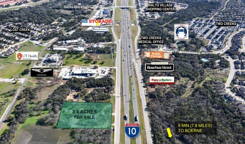 25920 Interstate 10 W, Boerne, TX à vendre - Aérien - Image 2 de 5