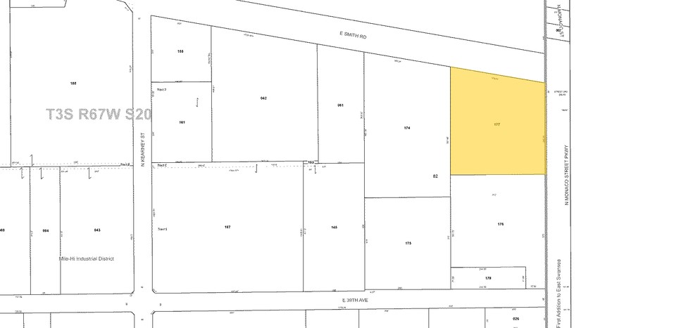 3975 Monaco Pky, Denver, CO à louer - Plan cadastral - Image 2 de 8