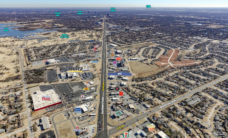 5758 NW Expressway, Oklahoma City, OK for lease - Aerial - Image 2 of 2