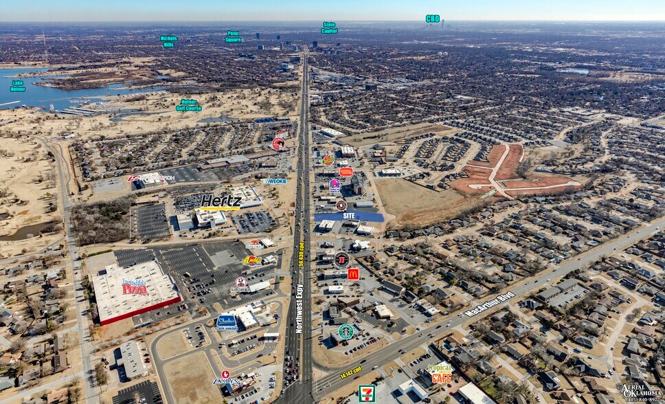 5758 NW Expressway, Oklahoma City, OK à louer - Aérien - Image 2 de 2