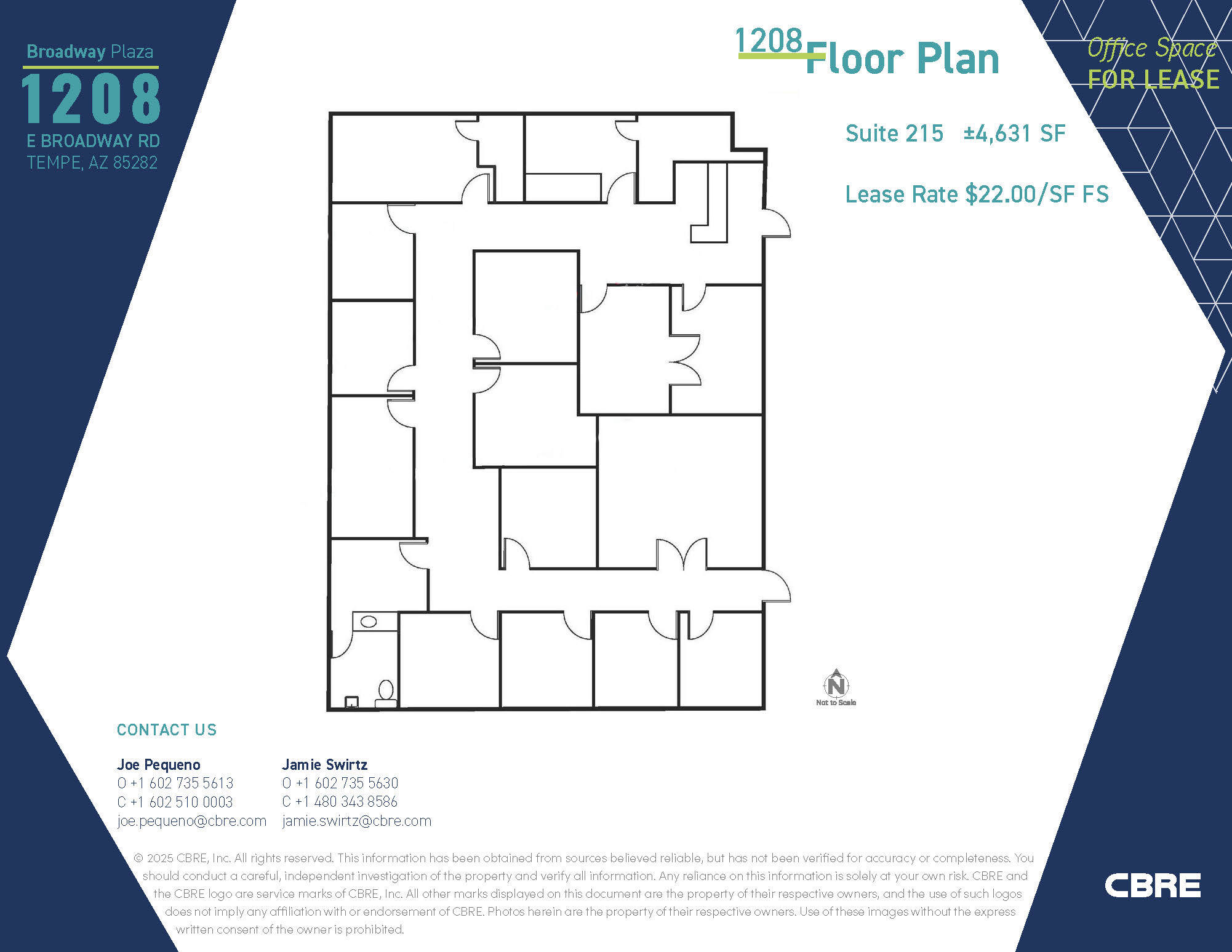 1232 E Broadway Rd, Tempe, AZ for lease Floor Plan- Image 1 of 1