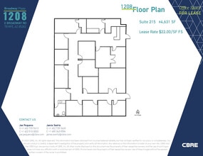 1232 E Broadway Rd, Tempe, AZ for lease Floor Plan- Image 1 of 1
