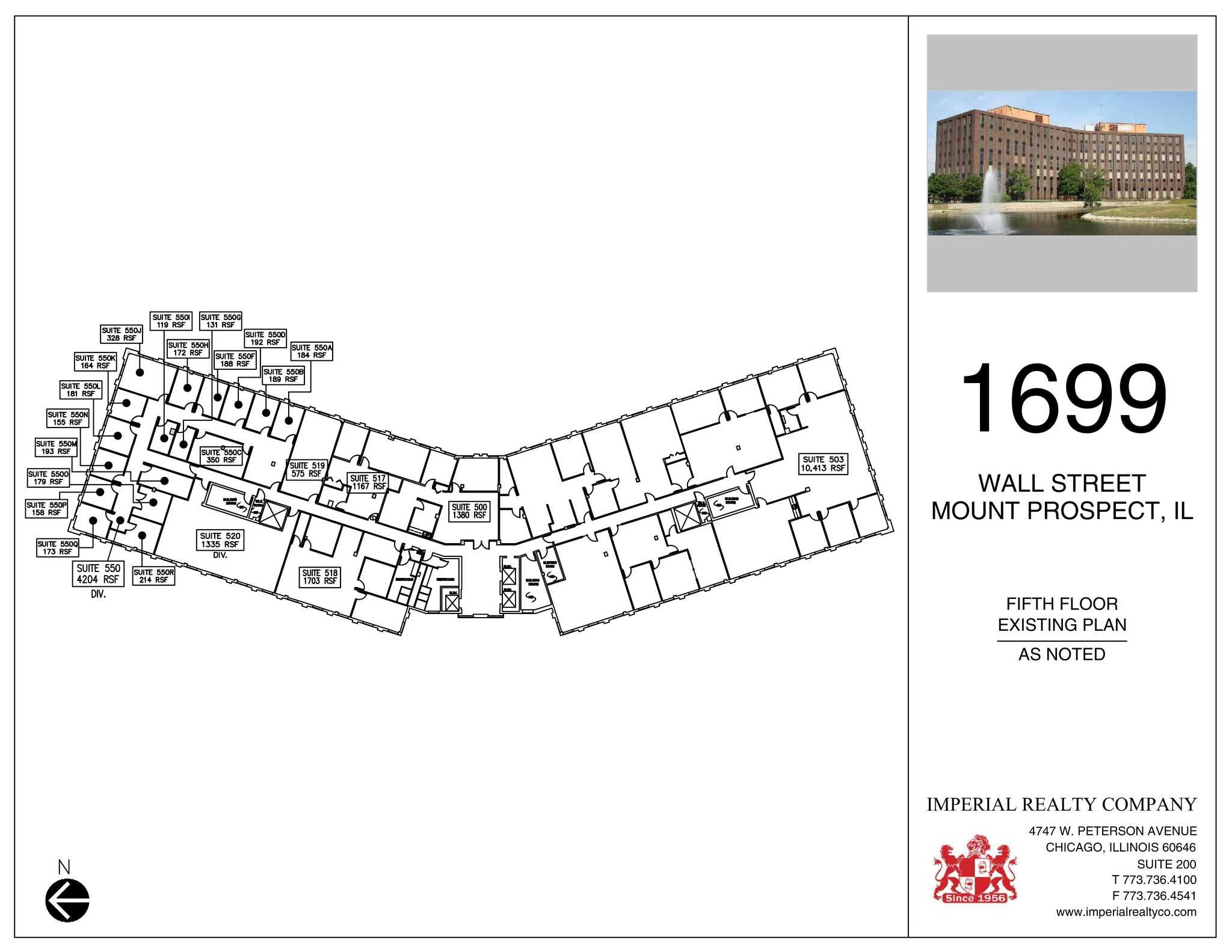 1699 Wall St, Mount Prospect, IL for lease Site Plan- Image 1 of 1