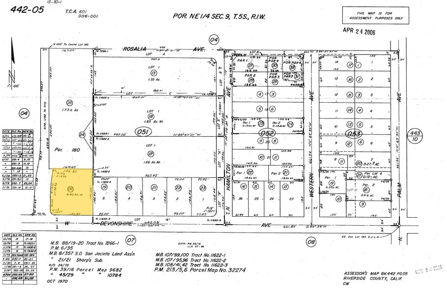 1230 W Devonshire Ave, Hemet, CA for sale - Plat Map - Image 2 of 2