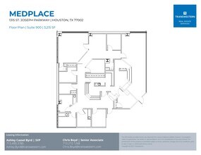 1315 St Joseph Pky, Houston, TX for lease Floor Plan- Image 1 of 2