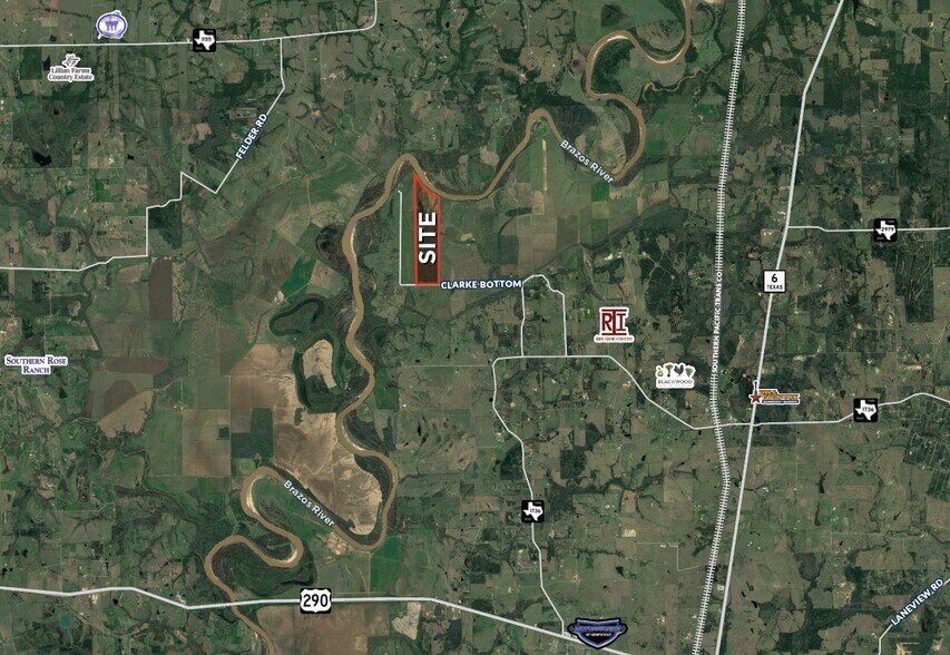Clarke Bottom Rd, Hempstead, TX à vendre - Aérien - Image 2 de 2