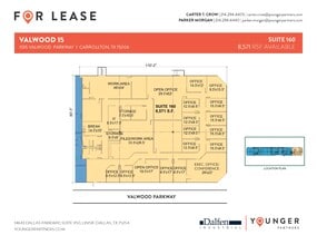 1555 Valwood Pky, Carrollton, TX à louer Plan d’étage- Image 1 de 1