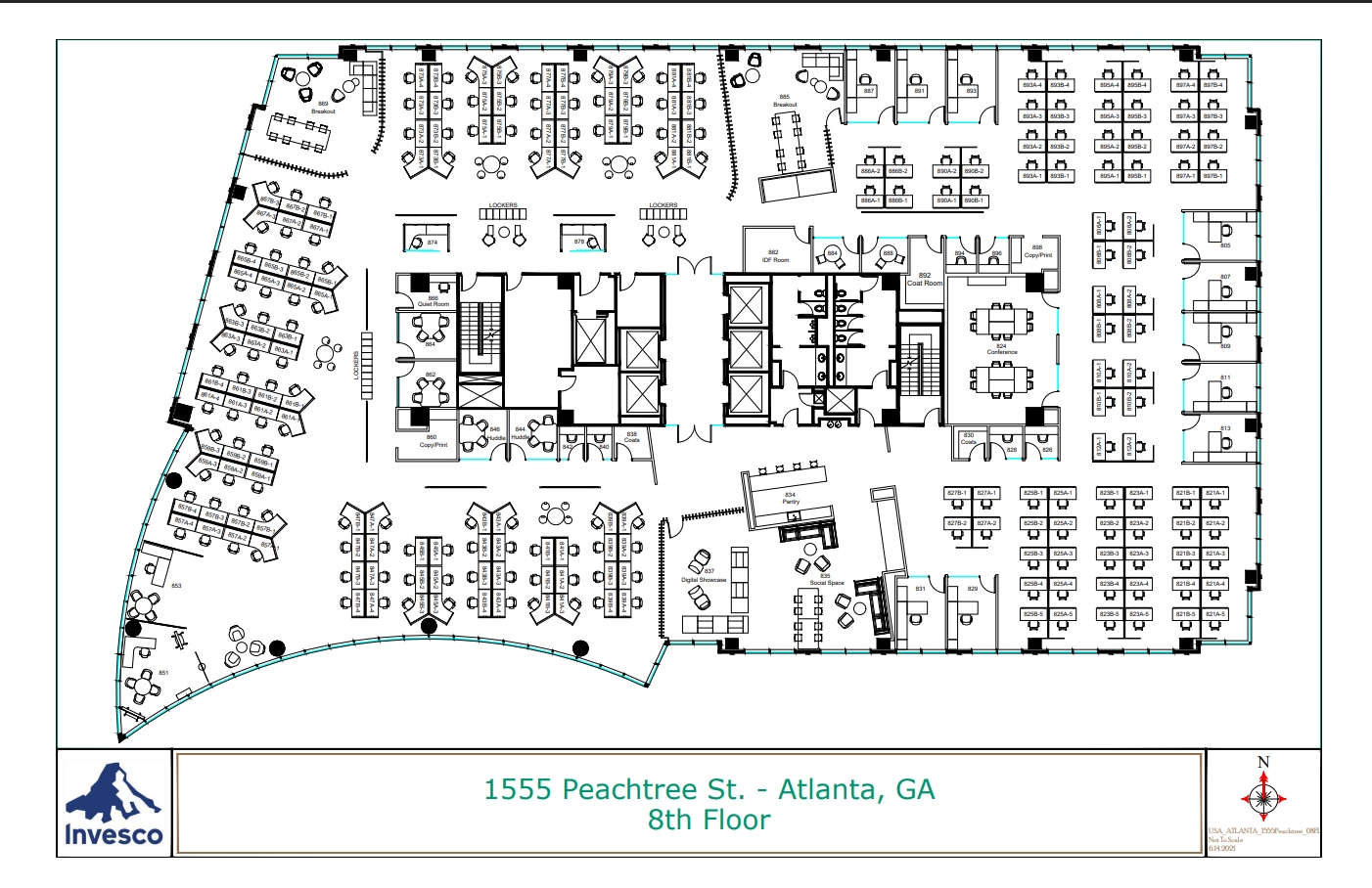 1555 Peachtree St, Atlanta, GA for lease Floor Plan- Image 1 of 1