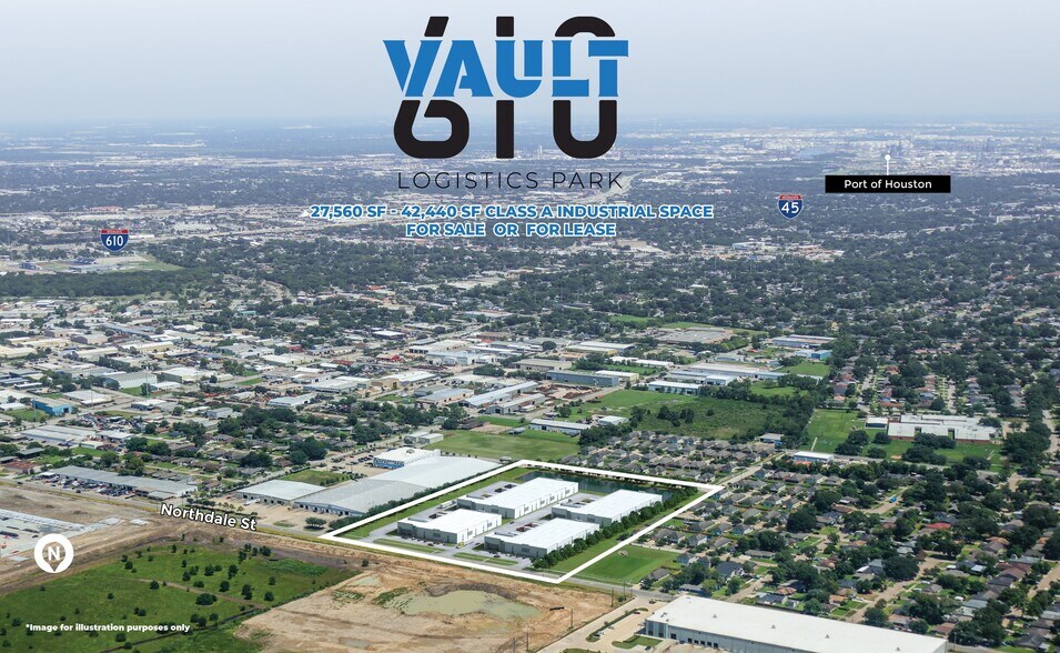 6225 Northdale St, Houston, TX à louer - Aérien - Image 3 de 5