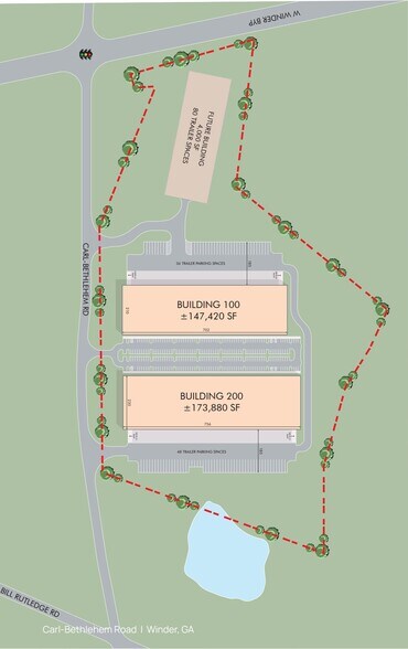 Patrick Mill Rd, Winder, GA à louer - Plan de site - Image 3 de 3