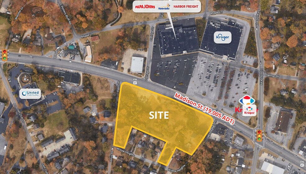 1480 Madison St, Clarksville, TN à vendre - Aérien - Image 1 de 1