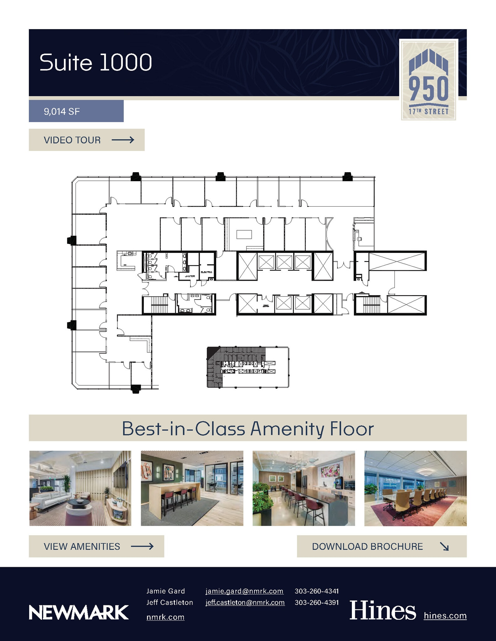 950 17th St, Denver, CO à louer Plan d’étage- Image 1 de 1