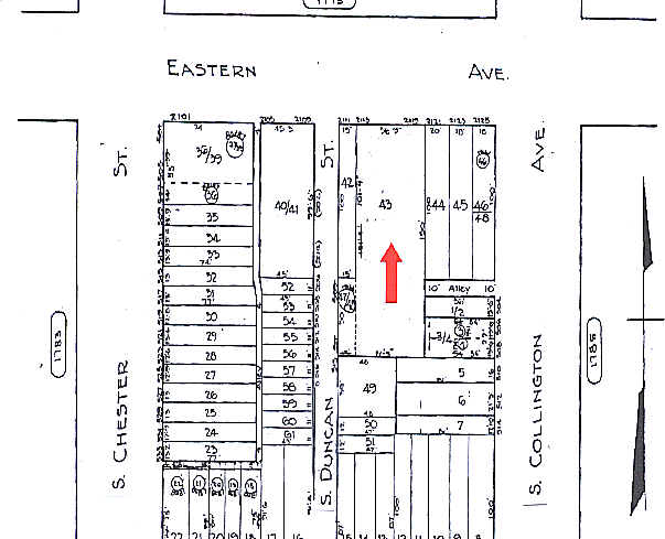 2115-2117 Eastern Ave, Baltimore, MD à louer - Plan cadastral - Image 3 de 4