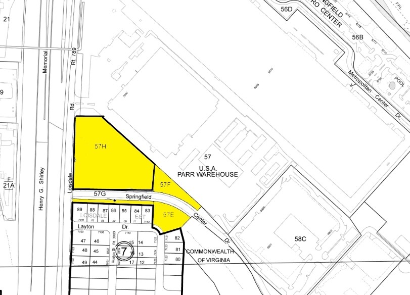 7001 Loisdale Rd, Springfield, VA à louer - Plan cadastral - Image 3 de 3