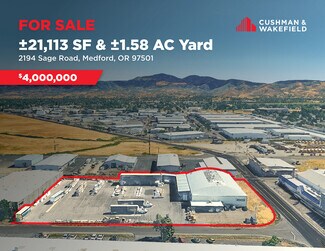 Plus de détails pour 2194 Sage Rd, Medford, OR - Industriel à vendre