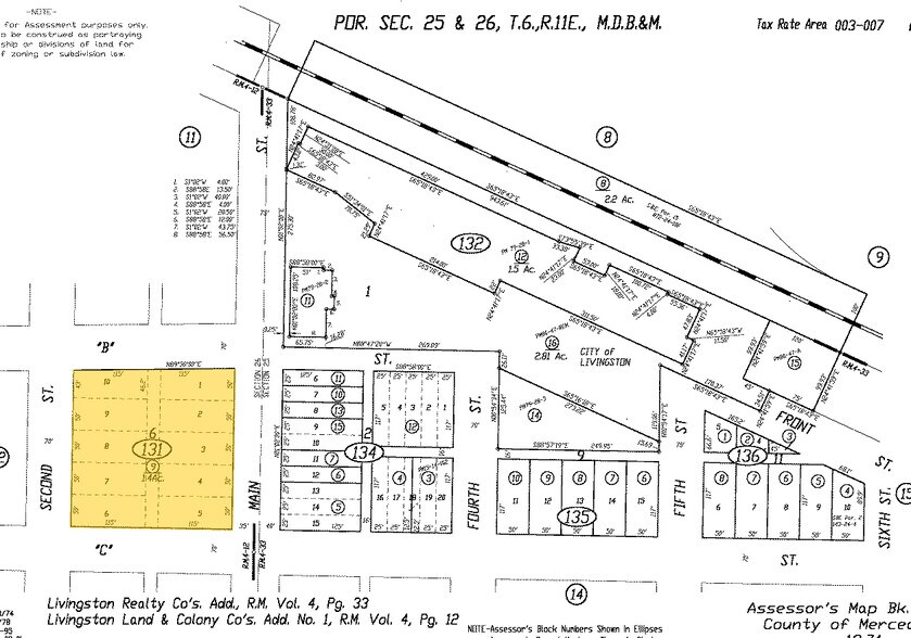 500 Main St, Livingston, CA à louer - Plan cadastral - Image 2 de 5